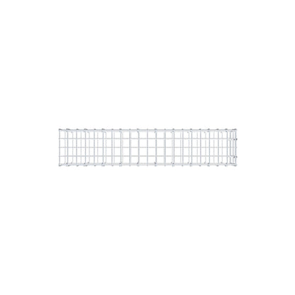 Monteret gabion type 2 100 cm x 20 cm x 20 cm, maskestørrelse 5 cm x 10 cm, C-ring