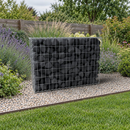 Gabion 100 cm x 70 cm x 20 cm (L x H x D), mesh size 5 cm x 10 cm, spiral