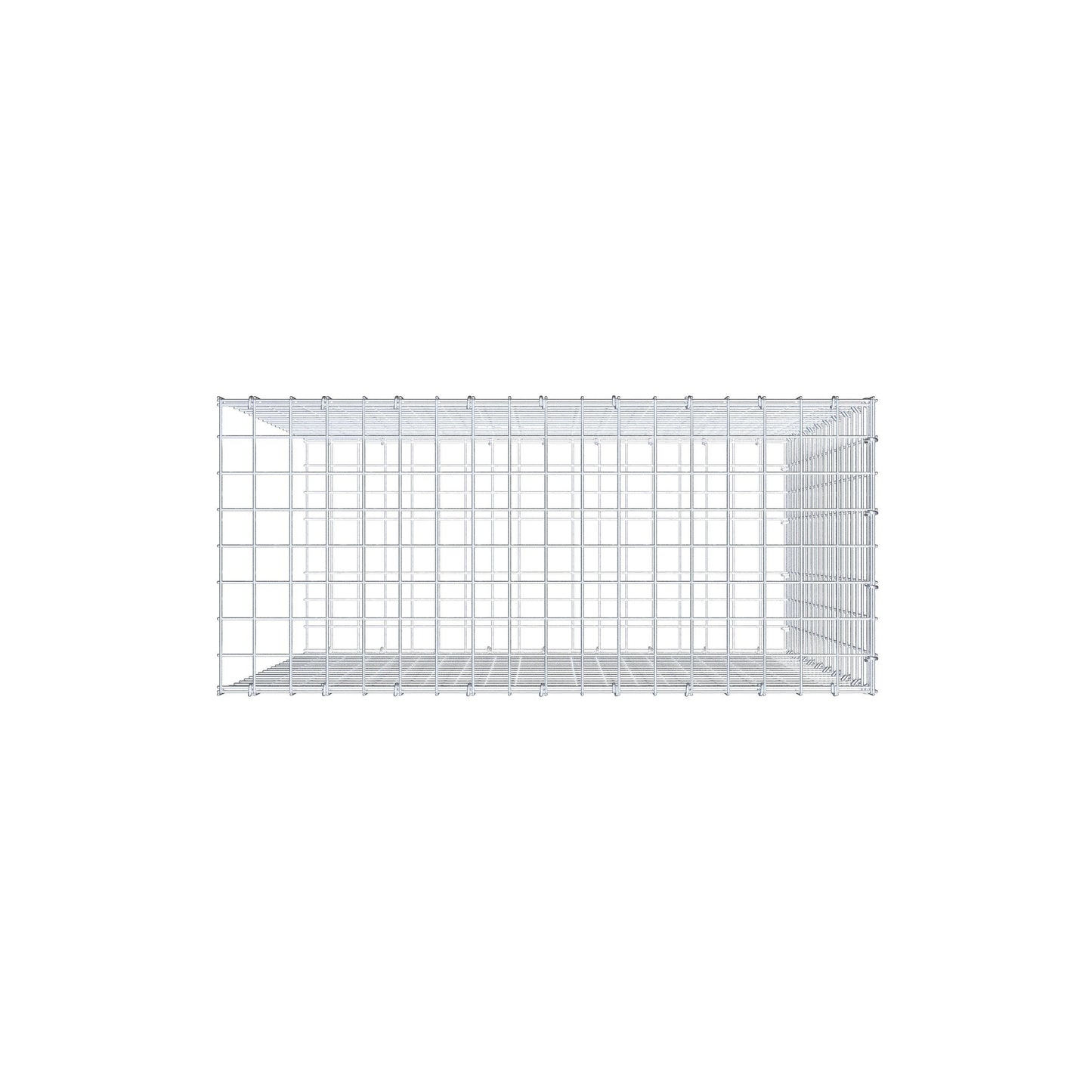 Gabião Tipo 2 100 cm x 90 cm x 40 cm (C x A x P), malhagem 5 cm x 5 cm, anel C