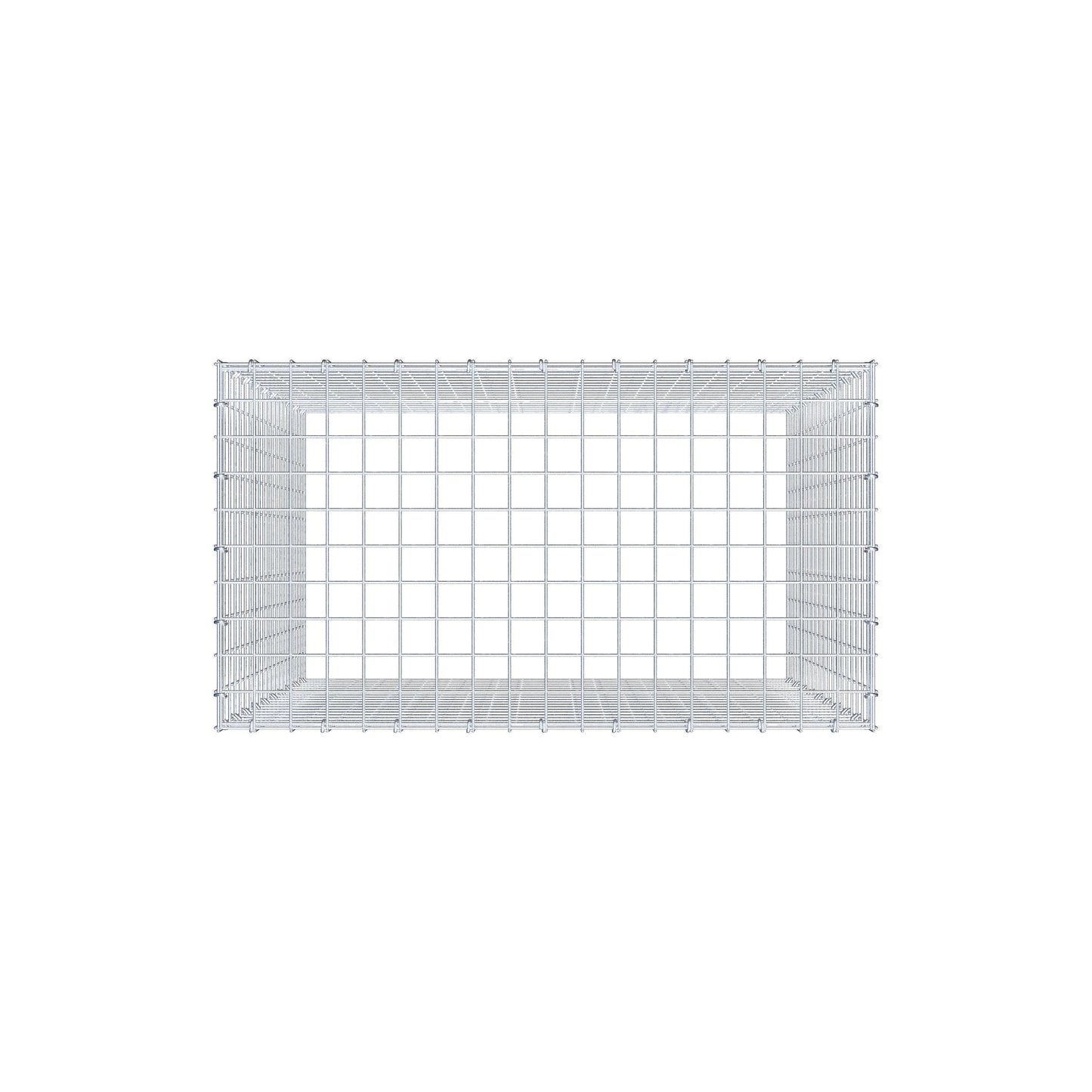 Gabião Tipo 3 100 cm x 90 cm x 50 cm (C x A x P), malhagem 5 cm x 5 cm, anel C