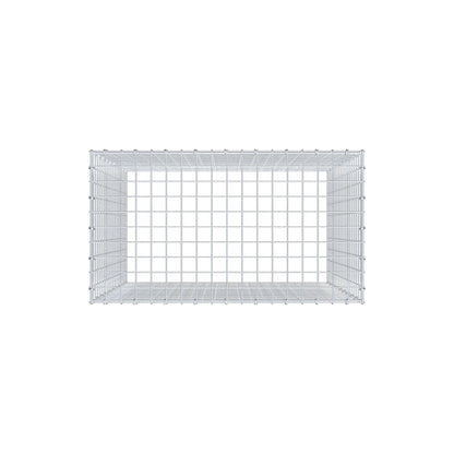 Gabião Tipo 3 100 cm x 90 cm x 50 cm (C x A x P), malhagem 5 cm x 5 cm, anel C