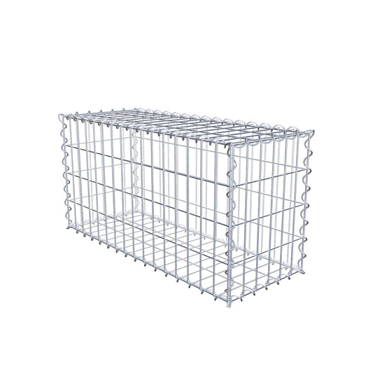 Gabion 80 cm x 40 cm x 30 cm (L x H x D), maskestørrelse 5 cm x 10 cm, spiral