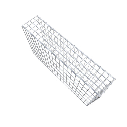 Monteret gabion type 4 100 cm x 60 cm x 20 cm (L x H x D), maskestørrelse 5 cm x 10 cm, C-ring