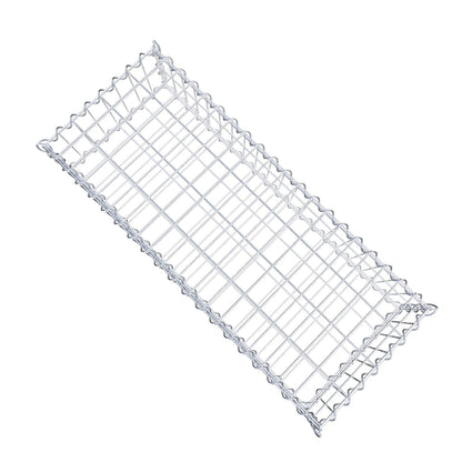 Gavión 100 cm x 20 cm x 40 cm (largo x alto x fondo), malla 5 cm x 10 cm, en espiral