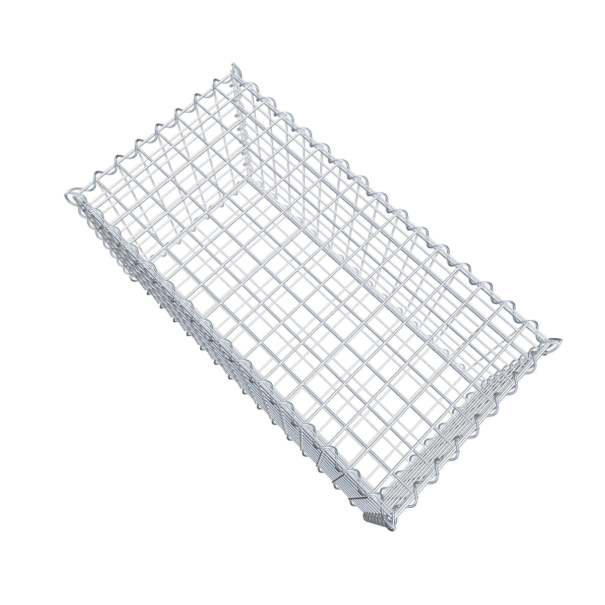 Gabion 80 cm x 40 cm x 40 cm (L x H x D), maskestørrelse 5 cm x 5 cm, spiral