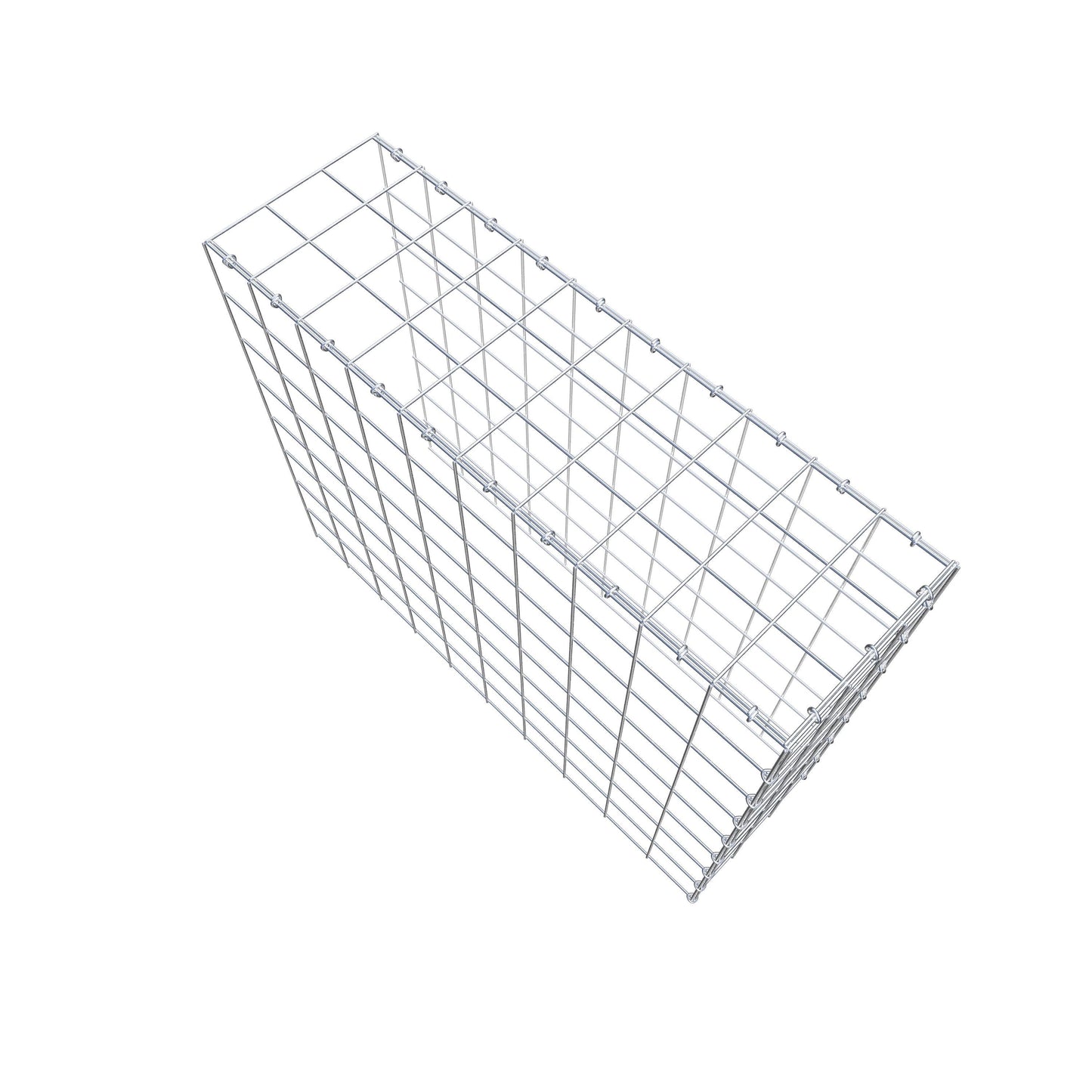 Gabião Tipo 4 100 cm x 80 cm x 30 cm (C x A x P), malhagem 10 cm x 10 cm, anel C