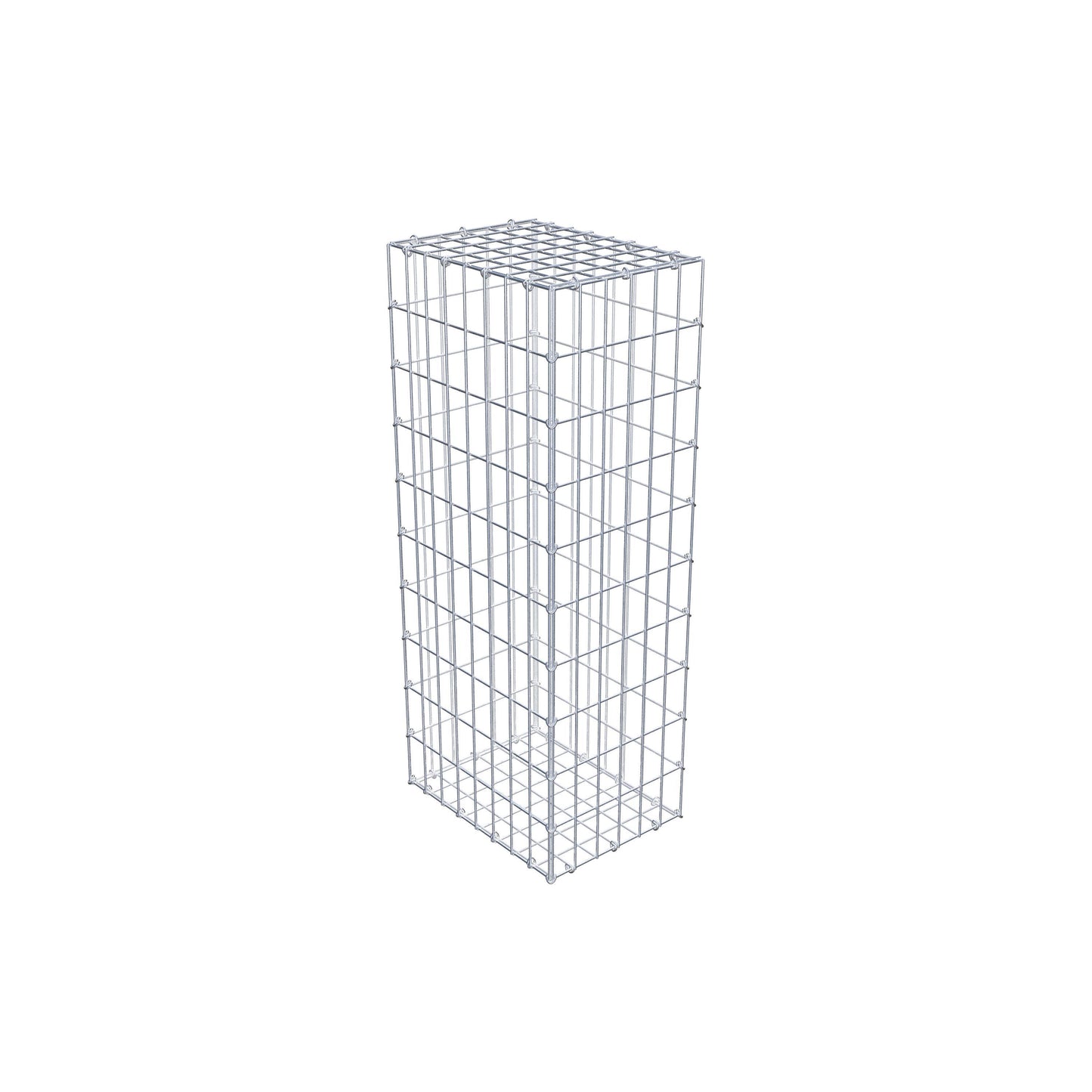 Gabion 100 cm x 40 cm x 30 cm (L x H x D), maskestørrelse 5 cm x 10 cm, C-ring