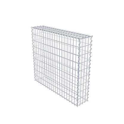 Gabion 100 cm x 90 cm x 20 cm (L x H x P), mailles 5 cm x 10 cm, spirale