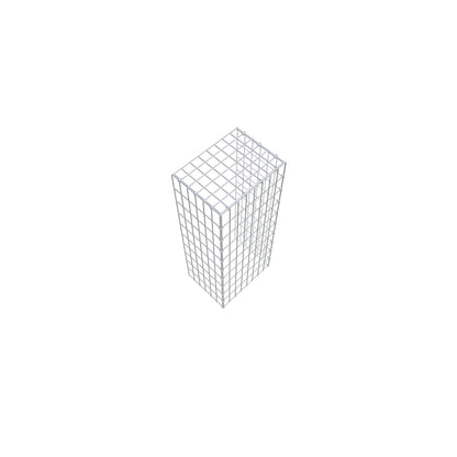 Gavión complementario de tipo 4 100 cm x 30 cm x 40 cm (L x A x P), malla 5 cm x 10 cm, anillo en C