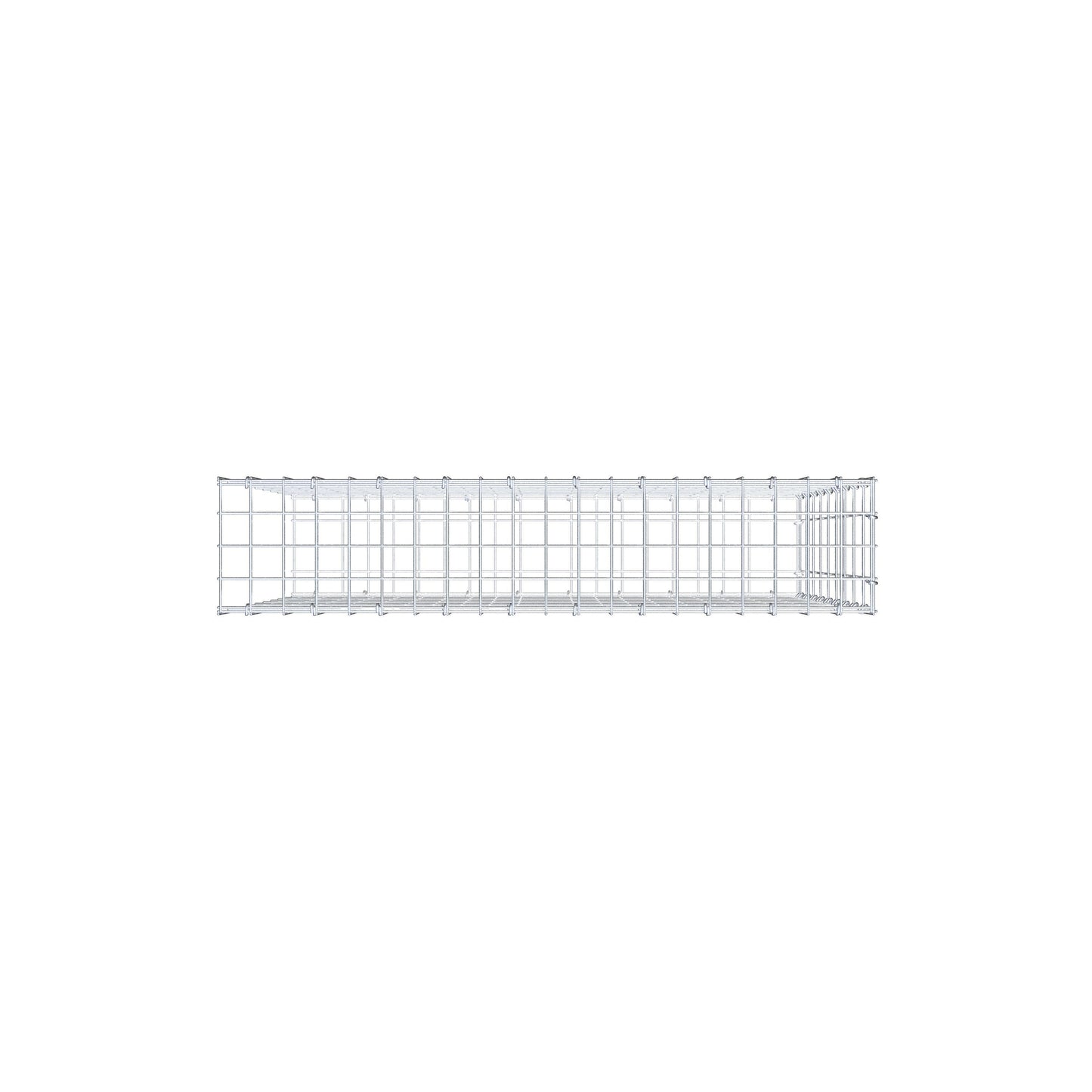 Anbaugabione Typ 2 100 cm x 90 cm x 20 cm, Maschenweite 5 cm x 10 cm, C-Ring