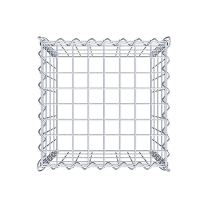 Opvokset gabion type 3 40 cm x 40 cm x 40 cm (L x H x D), maskestørrelse 5 cm x 10 cm, spiral