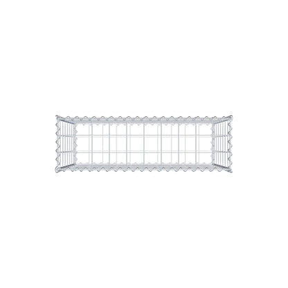 Gabione 100 cm x 80 cm x 30 cm (L x H x T), Maschenweite 10 cm x 10 cm, Spirale