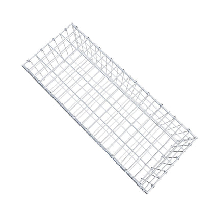 Gabbione 100 cm x 30 cm x 40 cm (L x H x P), maglia 5 x 10 cm, anello a spirale