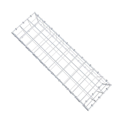 Gabion 100 cm x 20 cm x 30 cm (L x H x D), maskestørrelse 10 x 10 cm, spiralring