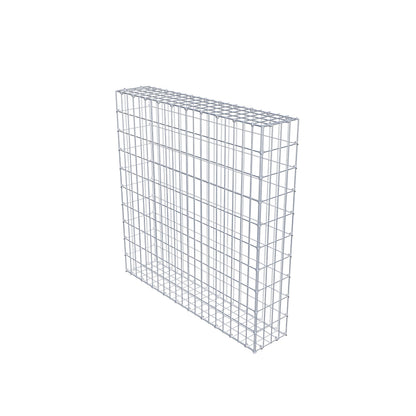 Gabion 100 cm x 100 cm x 20 cm (L x H x P), mailles 5 cm x 10 cm, anneau en C