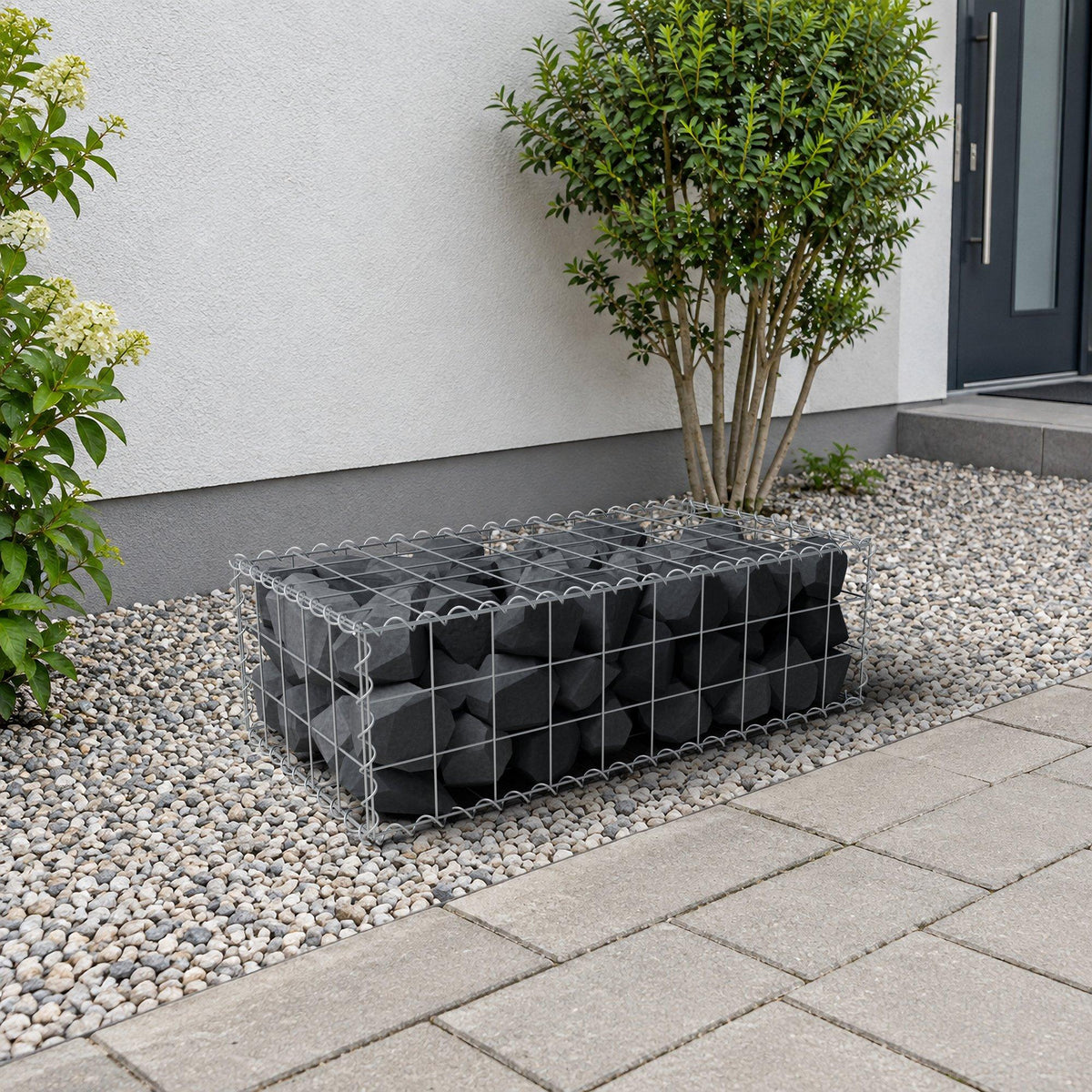 Gabion 100 cm x 30 cm x 50 cm (L x H x D), maskestørrelse 10 cm x 10 cm, spiral