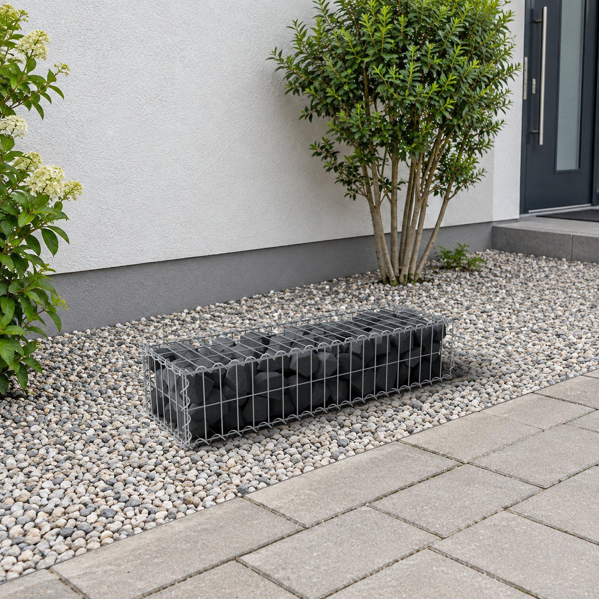 Gabbione 100 cm x 20 cm x 30 cm (L x H x P), maglia 5 cm x 10 cm, spirale
