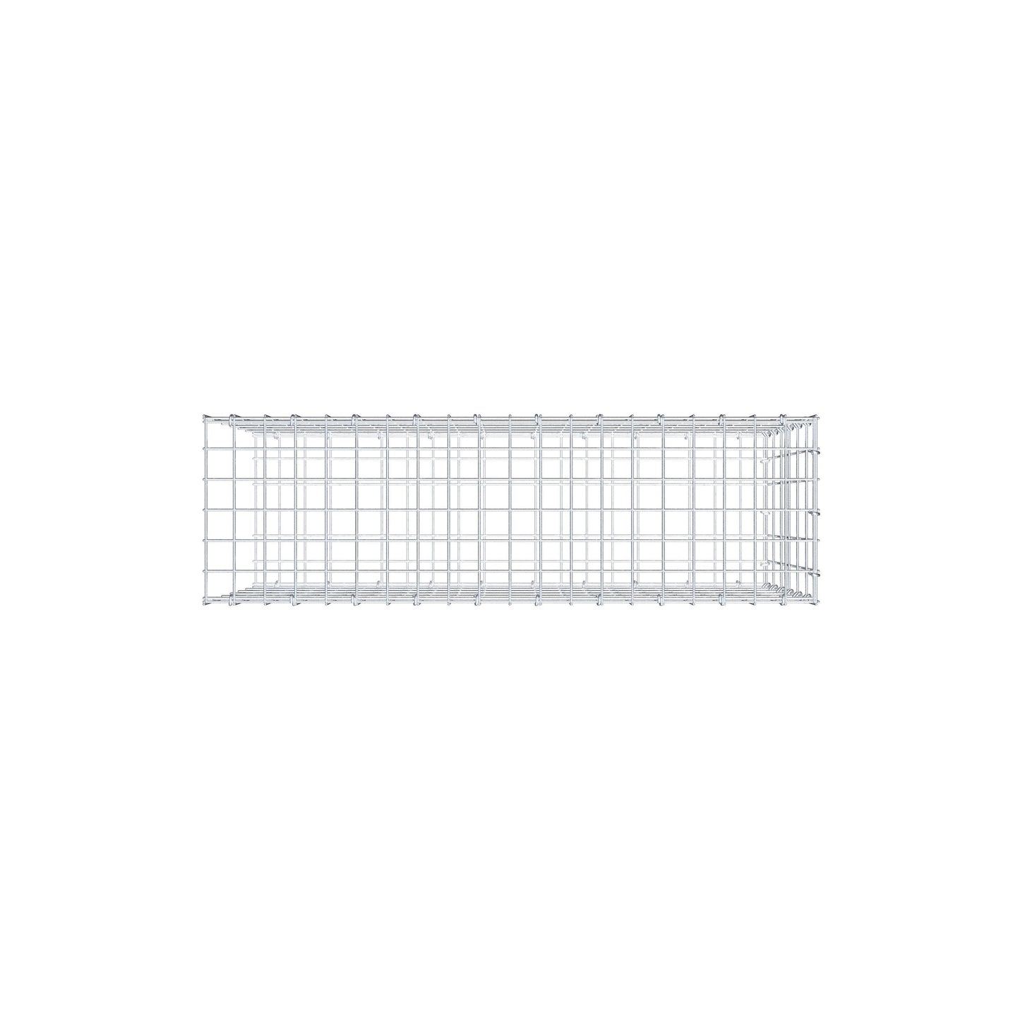 Fourche rapportée type 2 100 cm x 60 cm x 30 cm, mailles 5 cm x 10 cm, anneau en C
