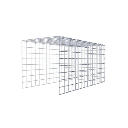 Monteret gabion type 4 80 cm x 40 cm x 40 cm (L x H x D), maskestørrelse 5 cm x 5 cm, C-ring