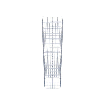 Gabionsøjle firkantet 37 cm x 37 cm, 160 cm højde, MW 5 cm x 10 cm