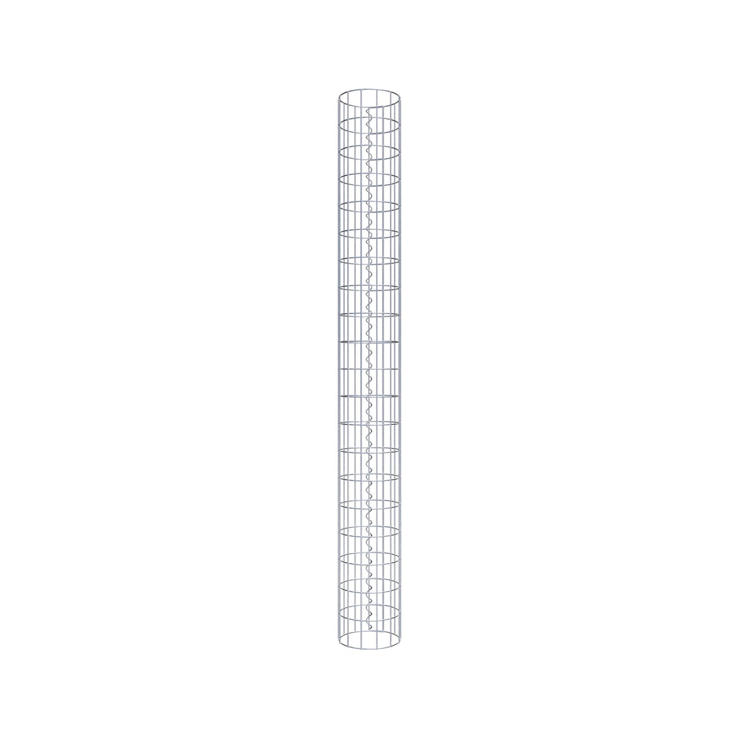 Gabionsøjle ca. 22 cm diameter, 200 cm højde, maskestørrelse 5 cm x 10 cm
