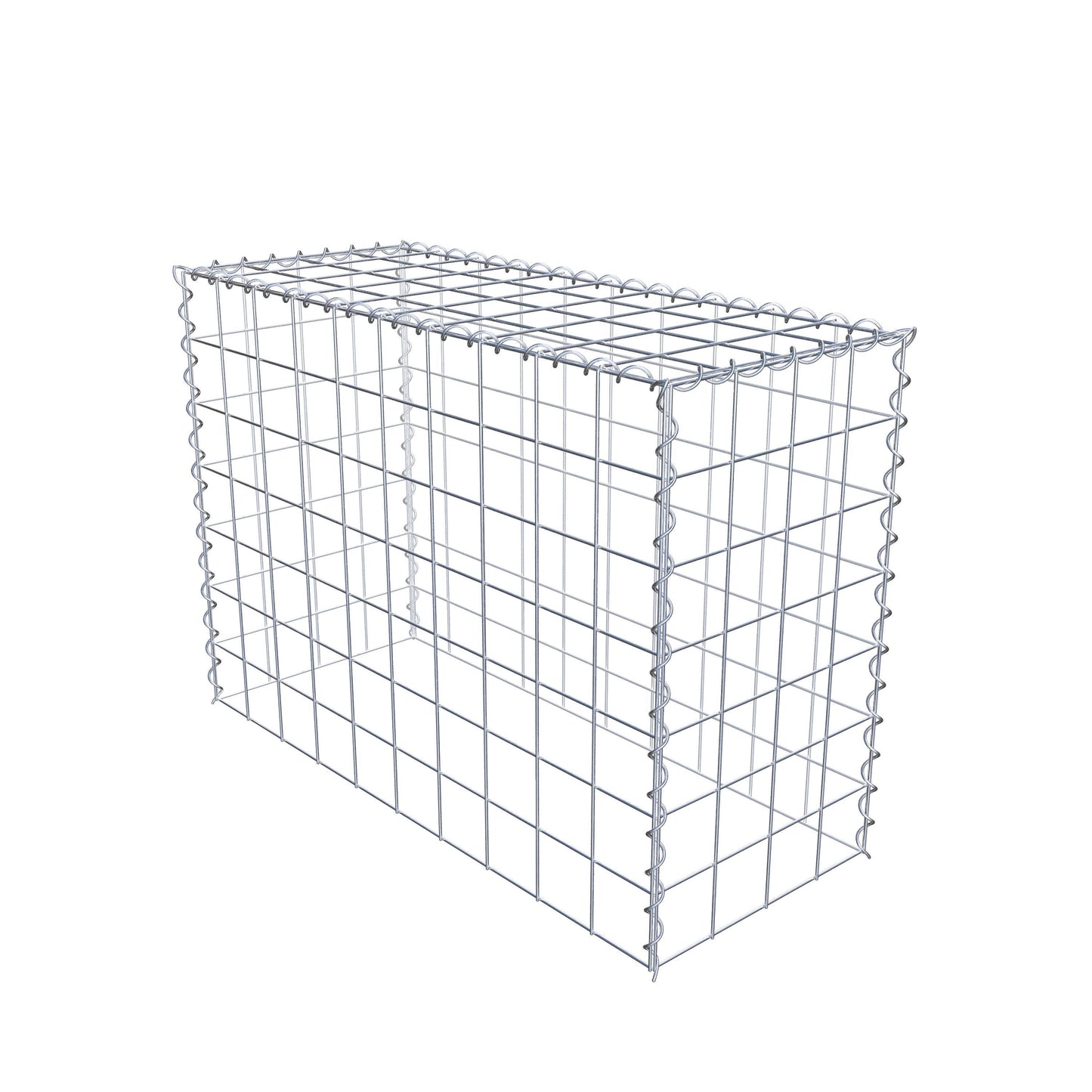 Anbaugabione Typ 3 100 cm x 70 cm x 40 cm (L x H x T), Maschenweite 10 cm x 10 cm, Spirale
