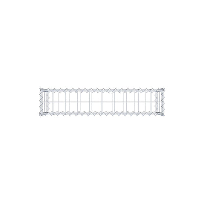 Gabione 100 cm x 40 cm x 20 cm (L x H x T), Maschenweite 10 cm x 10 cm, Spirale