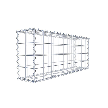 Gabione 100 cm x 40 cm x 20 cm (L x H x T), Maschenweite 10 cm x 10 cm, Spirale