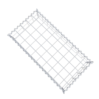Opvokset gabion type 3 100 cm x 20 cm x 50 cm (L x H x D), maskestørrelse 10 cm x 10 cm, spiral