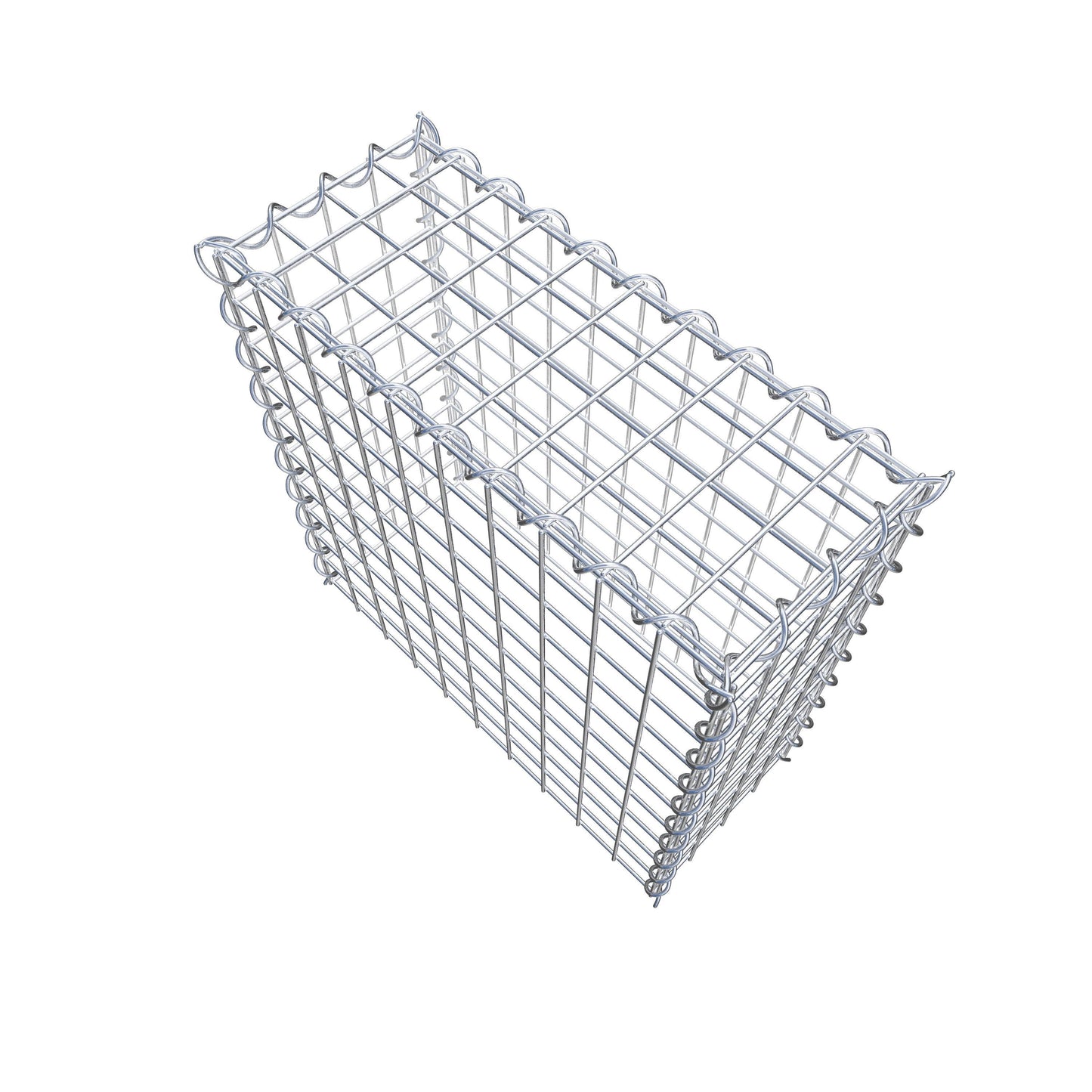 Anbaugabione Typ 3 50 cm x 50 cm x 20 cm (L x H x T), Maschenweite 5 cm x 5 cm, Spirale
