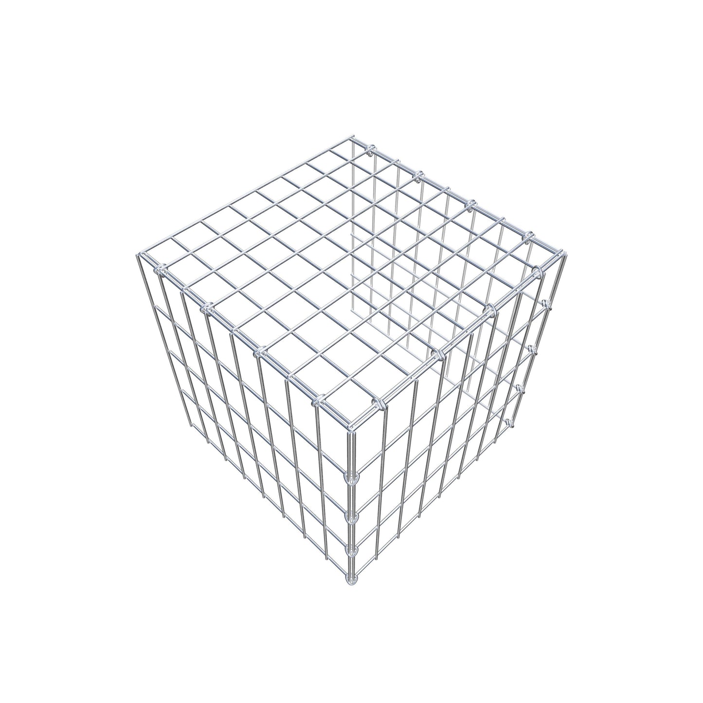 Monteret gabion type 4 40 cm x 40 cm x 40 cm (L x H x D), maskestørrelse 5 cm x 10 cm, C-ring