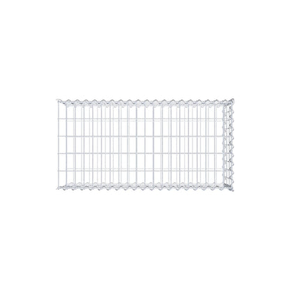 Grown-on gabion type 2 100 cm x 30 cm x 50 cm (L x H x D), mesh size 5 cm x 10 cm, spiral