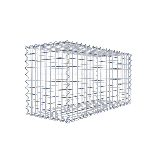 Schanskorf 100 cm x 50 cm x 40 cm (L x H x D), maaswijdte 5 cm x 5 cm, spiraalvormig