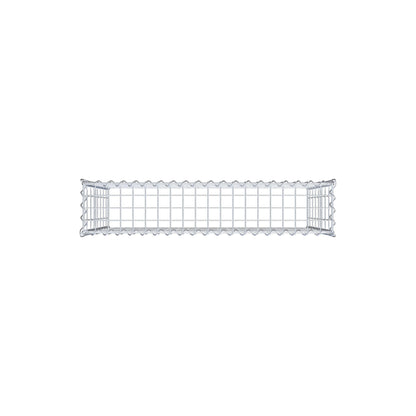 Opvokset gabion type 3 100 cm x 80 cm x 20 cm (L x H x D), maskestørrelse 5 cm x 10 cm, spiral