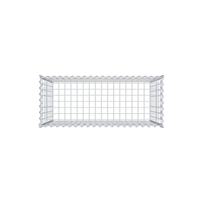 Anbaugabione Typ 3 100 cm x 80 cm x 40 cm (L x H x T), Maschenweite 5 cm x 10 cm, Spirale