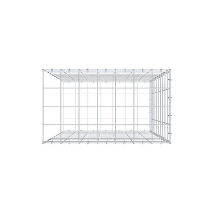 Fourche rapportée type 2 100 cm x 70 cm x 40 cm (L x H x P), mailles 10 cm x 10 cm, anneau en C
