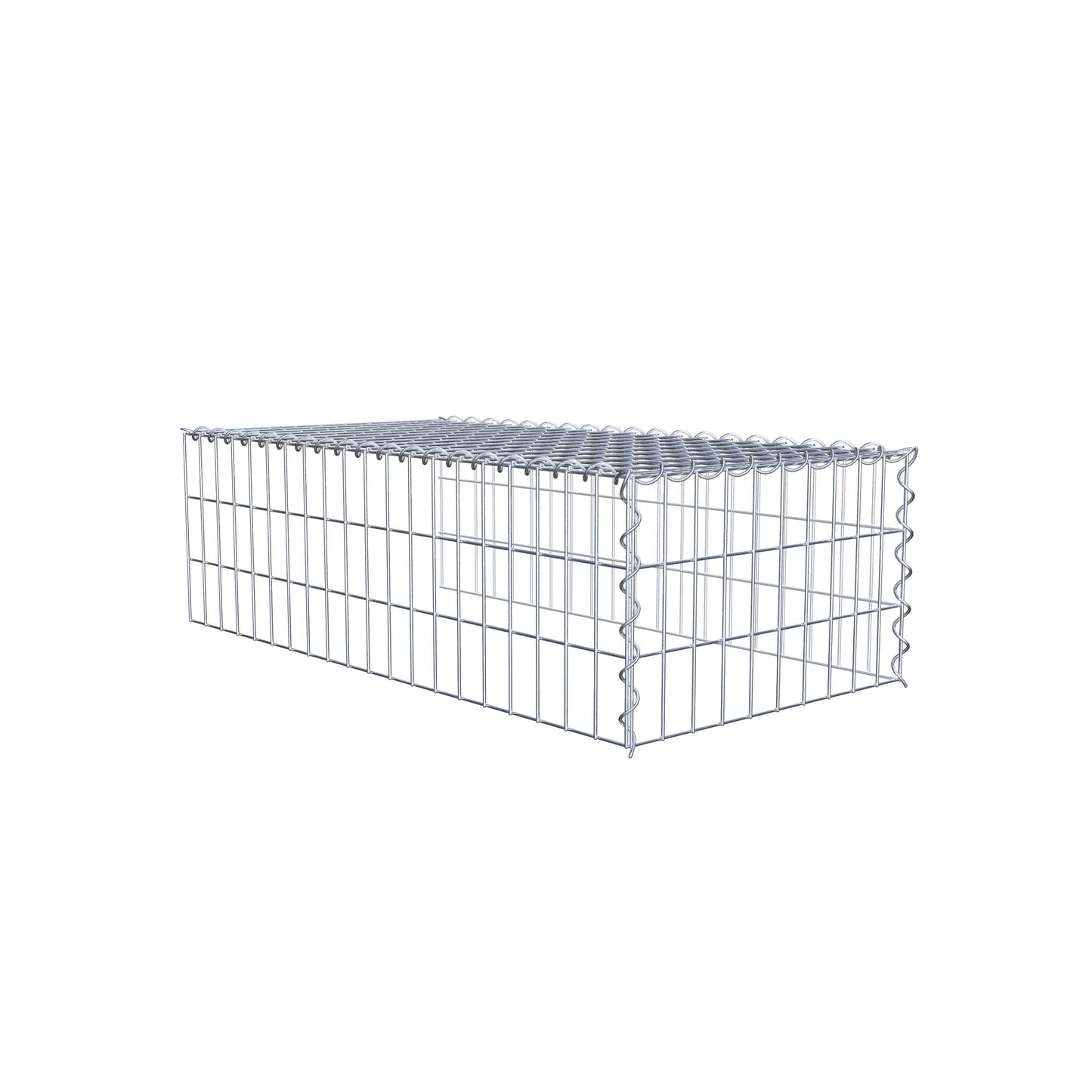 Gavión complementario tipo 4 100 cm x 30 cm x 50 cm (L x A x P), malla 5 cm x 10 cm, espiral