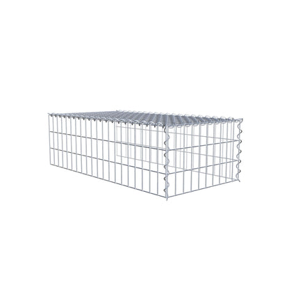 Gavión complementario tipo 4 100 cm x 30 cm x 50 cm (L x A x P), malla 5 cm x 10 cm, espiral