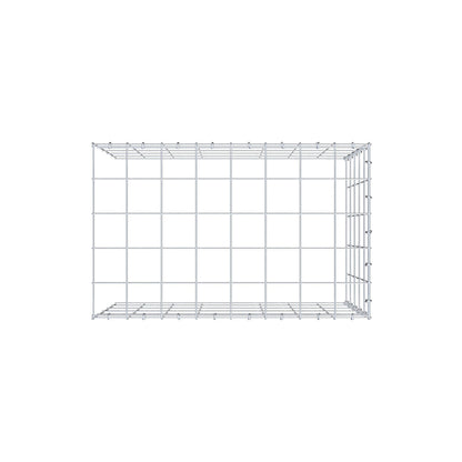 Mounted gabion type 4 80 cm x 50 cm x 50 cm (L x H x D), mesh size 10 cm x 10 cm, C-ring