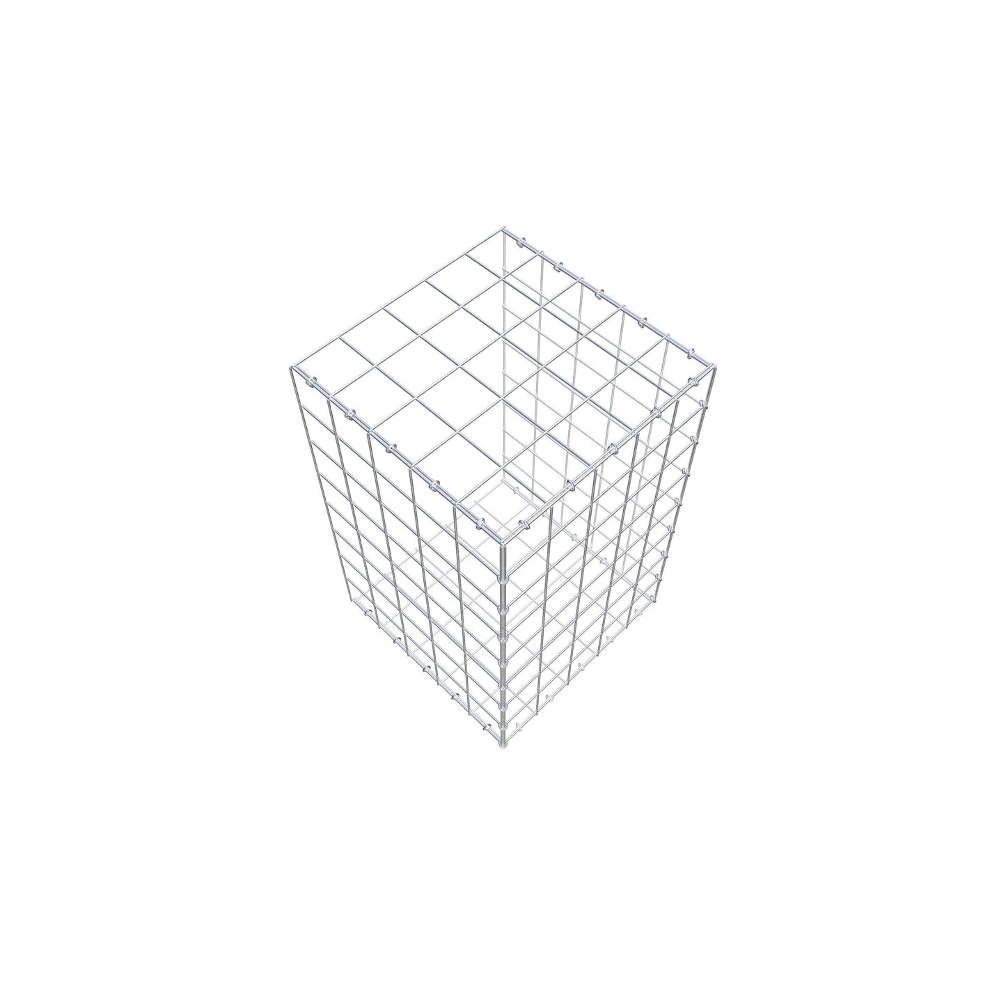 Pila adicional tipo 2 80 cm x 50 cm x 50 cm (L x A x P), malla 10 cm x 10 cm, anillo en C