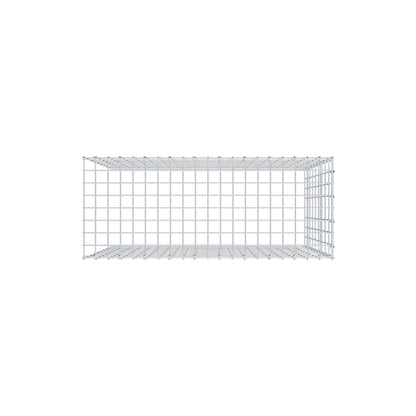 Monteret gabion type 4 100 cm x 90 cm x 40 cm (L x H x D), maskestørrelse 5 cm x 10 cm, C-ring