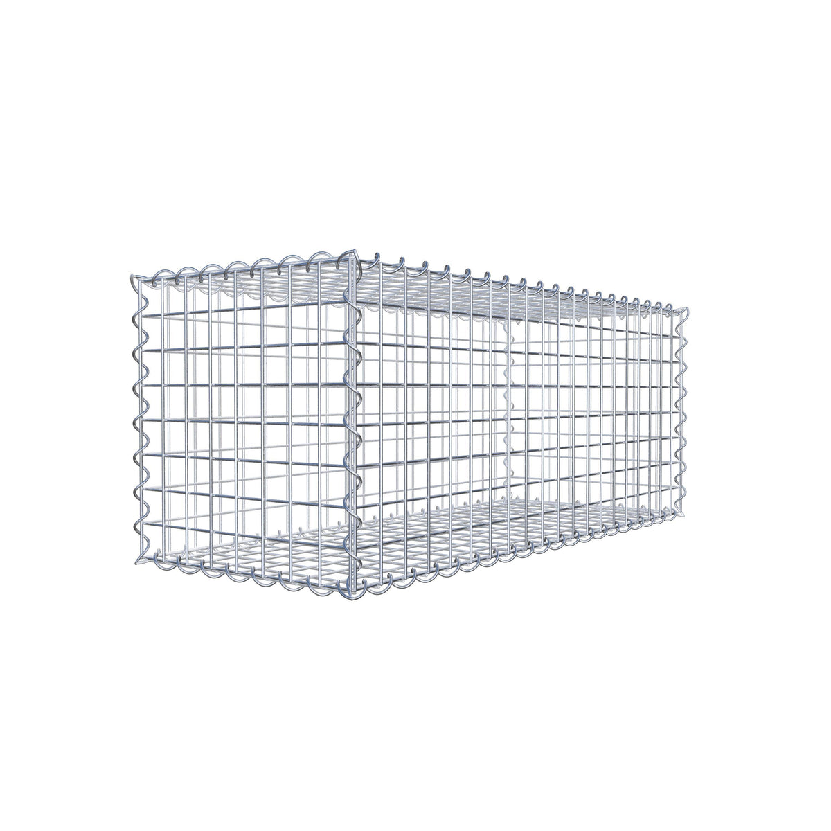 Gabion 100 cm x 40 cm x 40 cm (L x H x D), maskestørrelse 5 cm x 5 cm, spiral