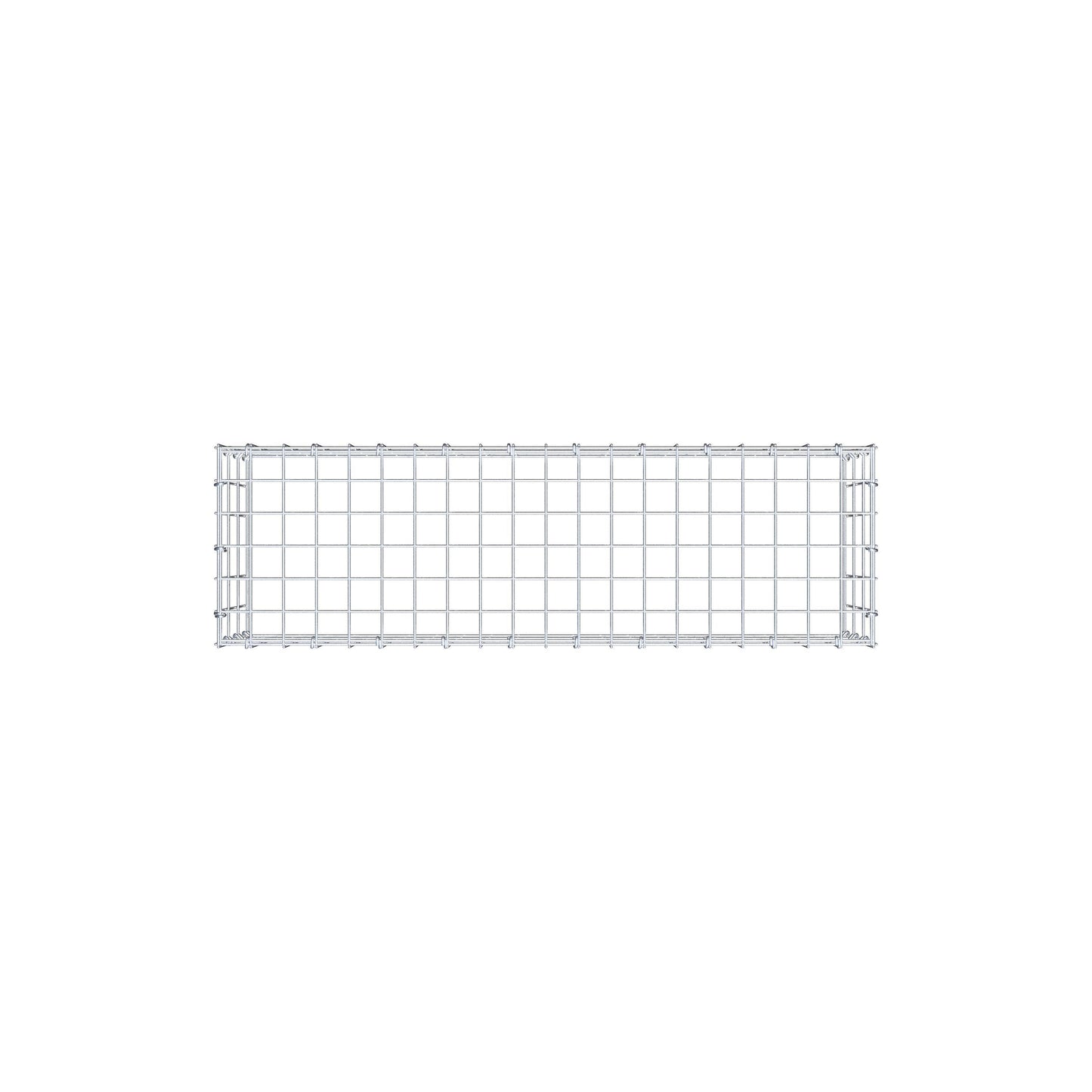 Gavión complementario de tipo 3 100 cm x 30 cm x 30 cm (largo x alto x fondo), malla 5 cm x 10 cm, anillo en C