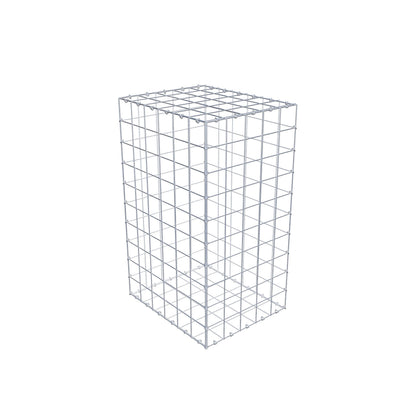 Gabione 100 cm x 60 cm x 50 cm (L x H x T), Maschenweite 10 cm x 10 cm, C-Ring