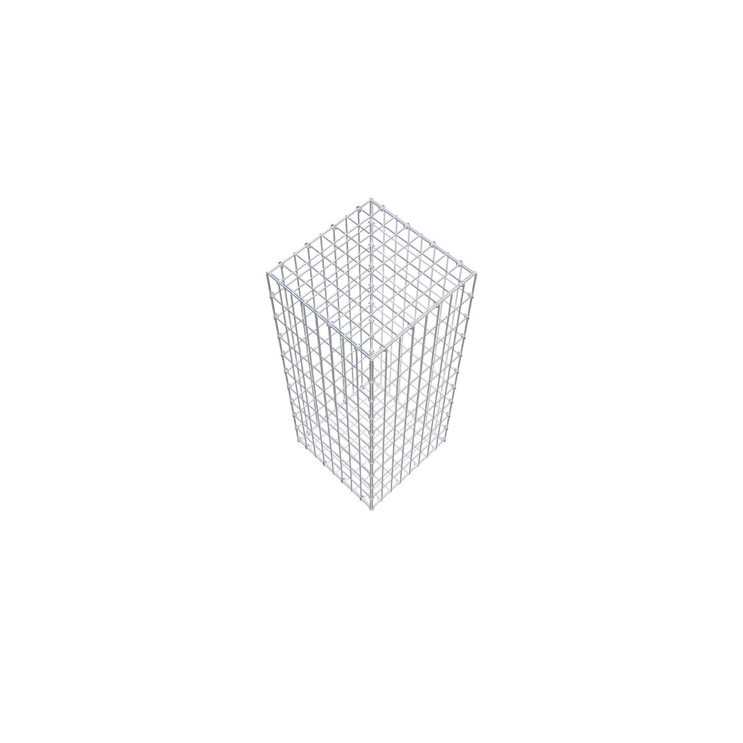 Gavión 100 cm x 40 cm x 40 cm (L x A x P), luz de malla 5 cm x 10 cm, anillo en C
