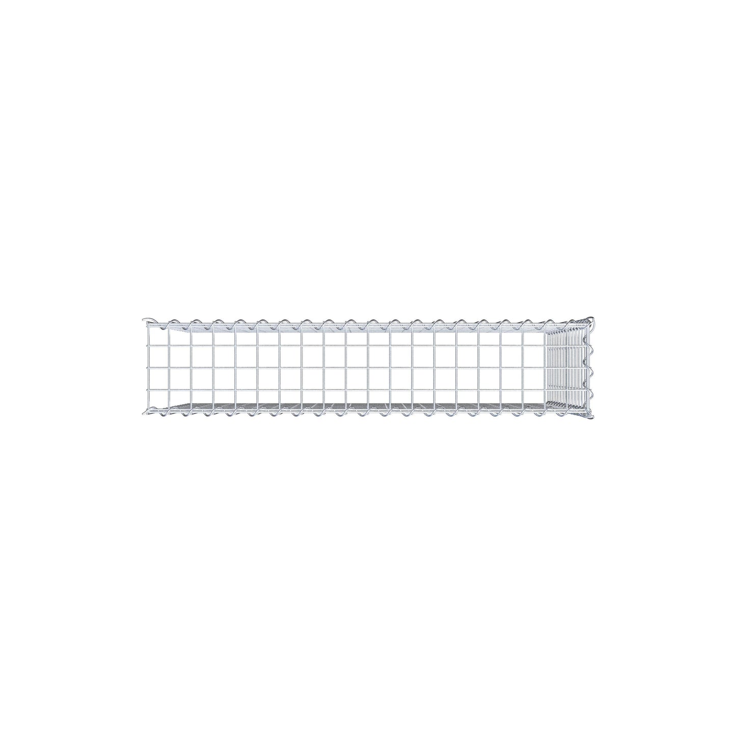 Gabião Tipo 4 100 cm x 70 cm x 20 cm (C x A x P), malhagem 5 cm x 5 cm, espiral