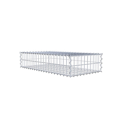 Gabion 100 cm x 20 cm x 50 cm (L x H x D), mesh size 5 cm x 10 cm, spiral