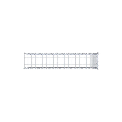 Grown-on gabion type 4 100 cm x 60 cm x 20 cm (L x H x D), mesh size 5 cm x 5 cm, spiral