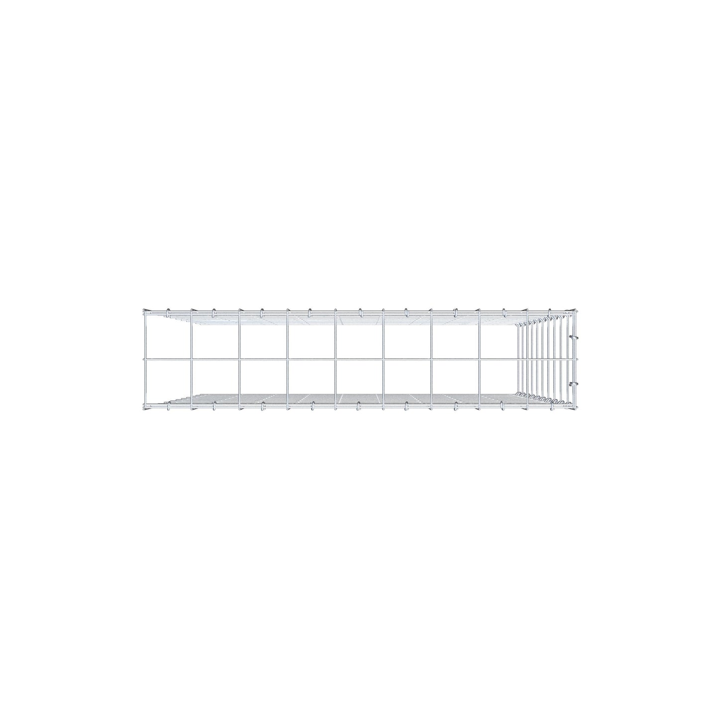 Anbaugabione Typ 4 100 cm x 90 cm x 20 cm (L x H x T), Maschenweite 10 cm x 10 cm, C-Ring
