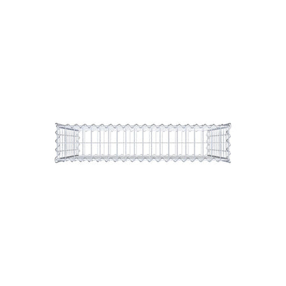 Gabion 100 cm x 100 cm x 20 cm (L x H x D), maskstorlek 5 cm x 10 cm, spiral